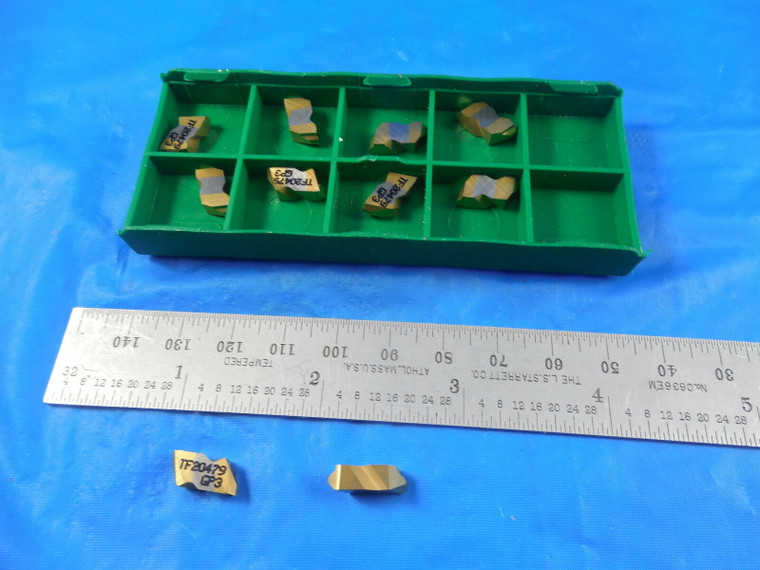 10 PCS NEW TOOL FLO TF20479 FLTP 2R 90 INCL R1.24m GP3 CARBIDE TOP NOTCH INSERTS