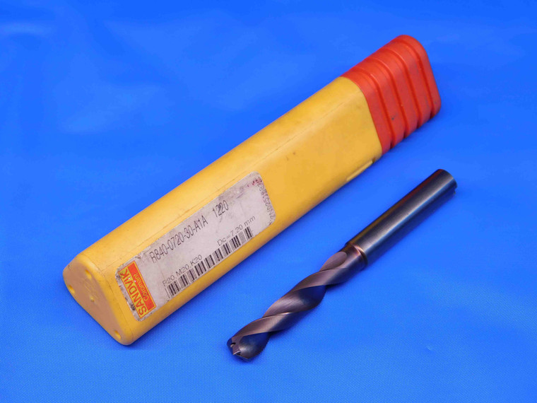SANDVIK 7.20mm TiAlN CARBIDE COOLANT DRILL BIT R840-0720-30-A1A 1220 8mm SHANK - BR6361BC4
