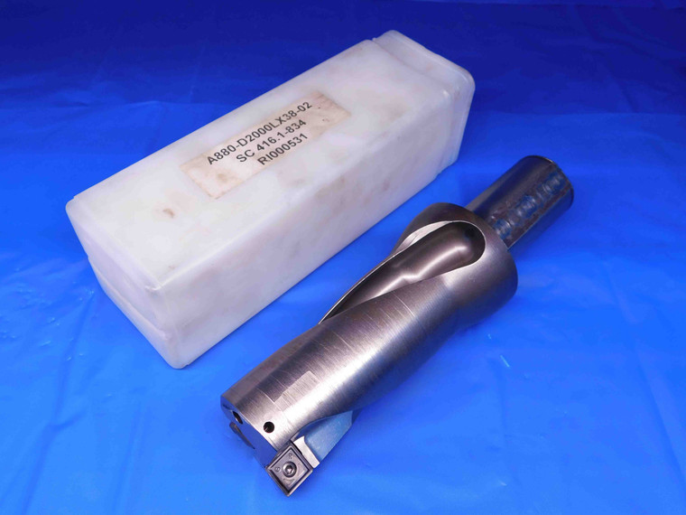 SANDVIK 2" O.D. INDEXABLE INSERT DRILL A880-D2000LX38-02 1 1/2 SHANK 2 FL 2.0 - BR6377BC4