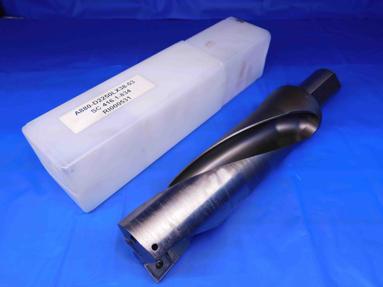SANDVIK 2 1/4 O.D. INDEXABLE DRILL A880-D2250LX38-03 1 1/2 SHANK 2 FL 2.25 - BR6379BC4