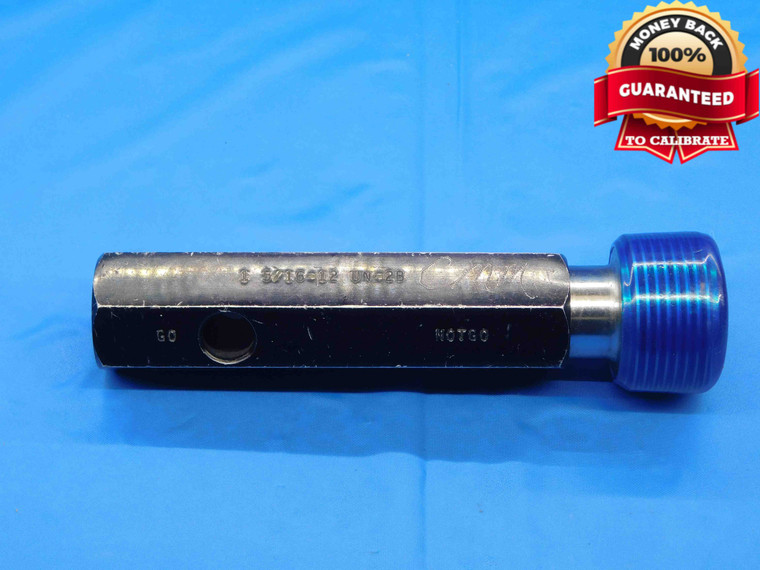 1 5/16 12 UN 2B THREAD PLUG GAGE 1.3125 NO GO ONLY P.D. = 1.2659 INSPECTION - DW30295LVR