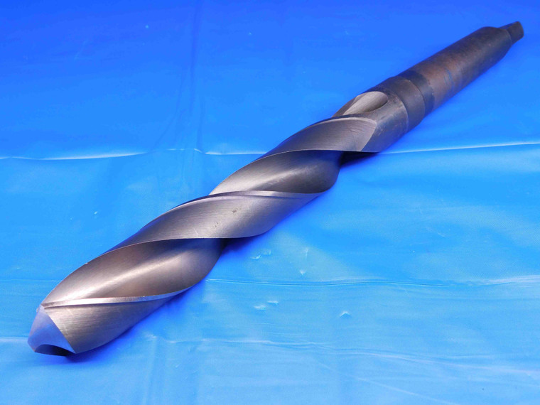 W&B 1 3/8 O.D. HSS TWIST DRILL BIT MORSE TAPER #4 SHANK 7 7/8 LOC 1.375 MT4 - BR6465BF4
