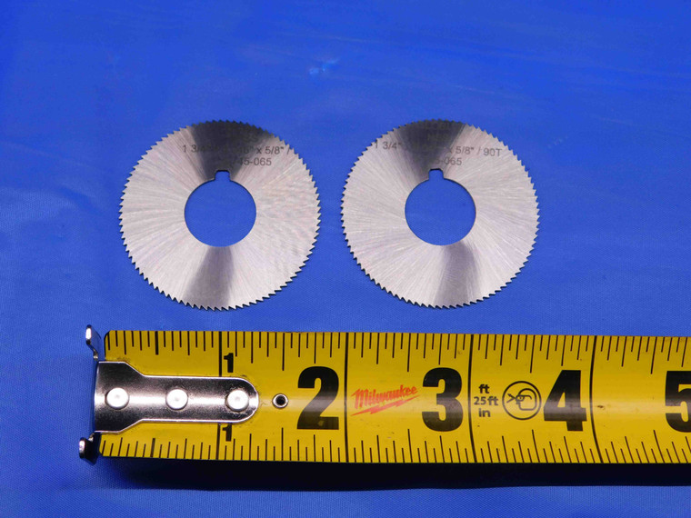 2 PCS GLOBUS 1 3/4 OD X 0.045 WIDTH X 5/8 PILOT MILLING CUTTER 5-745-065 90 T - BR6499BC4