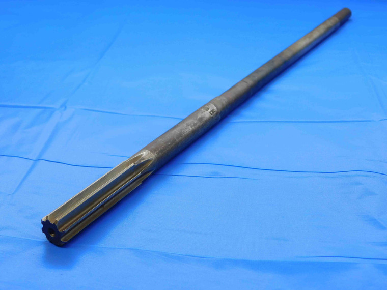 5/8 O.D. HSS CHUCKING REAMER 8 FLUTE .625 .6250 ONSIZE 16 mm EXTRA REACH CNC - JC5036AL4