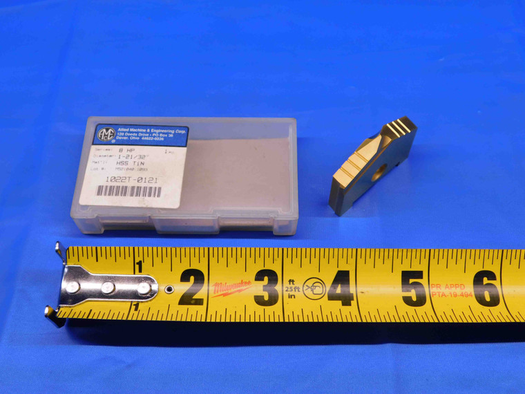 1pc NEW AMEC 1 21/32 O.D. 1022T-0121 TiN HSS SERIES B HP SPADE DRILL INSERT - BR6530AX4