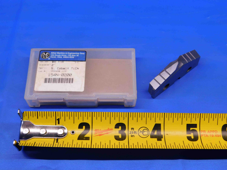 1pc NEW AMEC 2" O.D. 154N-0200 TiCN COATED HSS SERIES 4 T-A SPADE DRILL INSERT - BR6533AX4