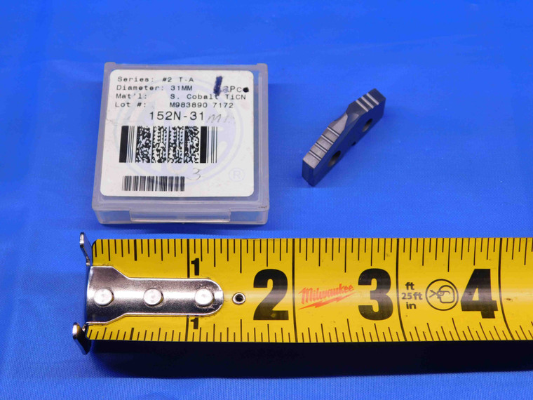 1pc NEW AMEC 31mm O.D. 152N-31 TiCN COATED HSS SERIES 2 T-A SPADE DRILL INSERT - BR6542AX4