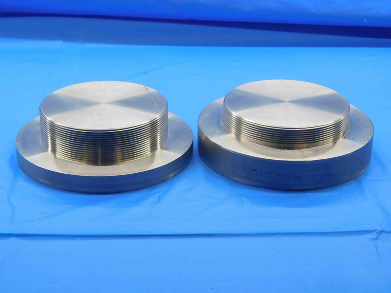 SHOP MADE 2 7/8 20 UN 2 THREAD PLUG GAGE 2.875 GO NO GO PD'S = 2.8427 & 2.8493 - DW30633BL4