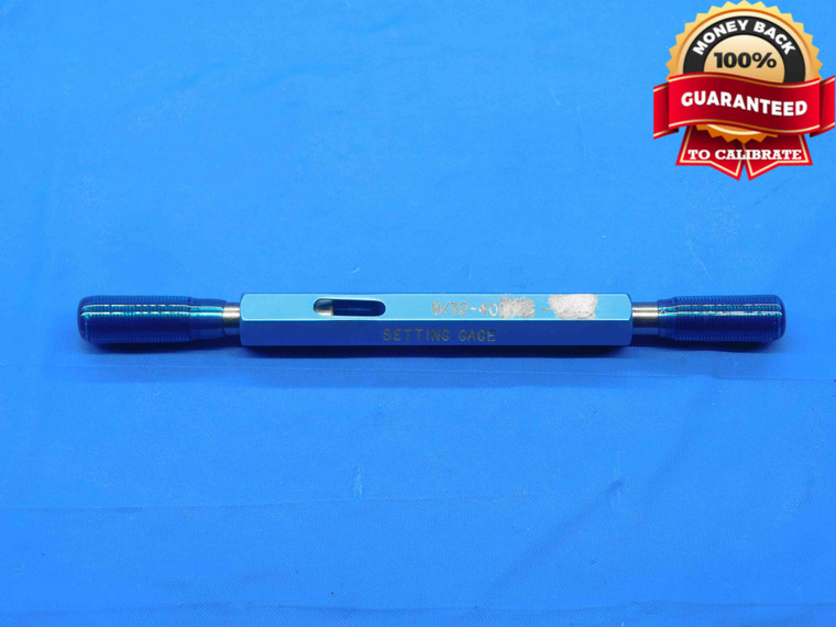 9/32 40 SET THREAD PLUG GAGE .2812 GO NO GO P.D.'S = .2650 & .2640 INSPECTION - DW30672BK4