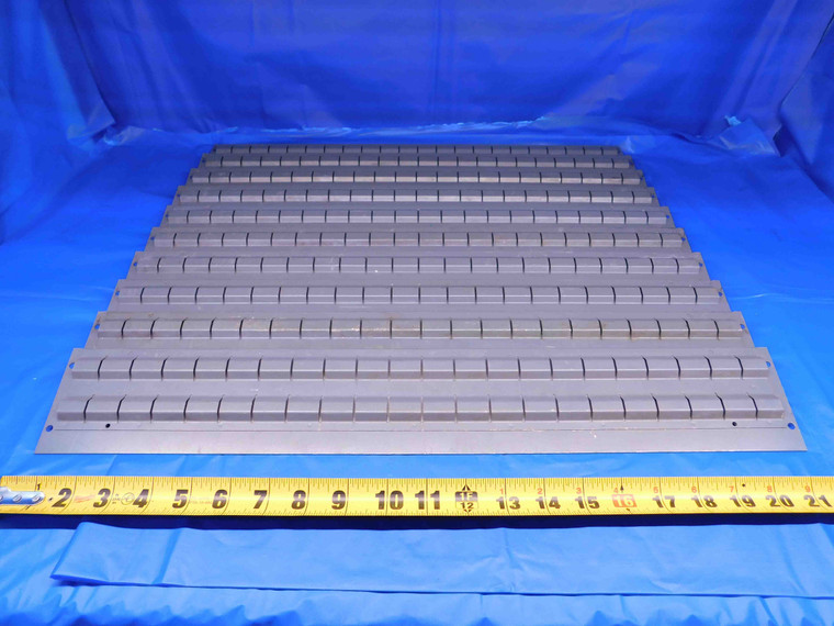 10 PCS LOT OF STEEL VIDMAR TOOL CASE DRAWER PARTITIONS 21 3/4 X 3 3/8 X 5/8 - BR6694BC4