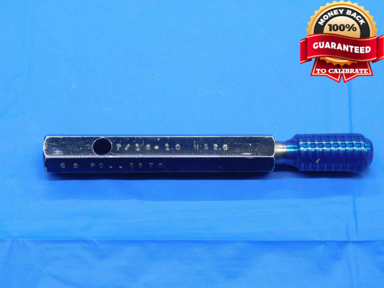 7/16 10 NA 2G ACME THREAD PLUG GAGE .4375 GO ONLY P.D. = .3875 INSPECTION CHECK - DW30715BL4