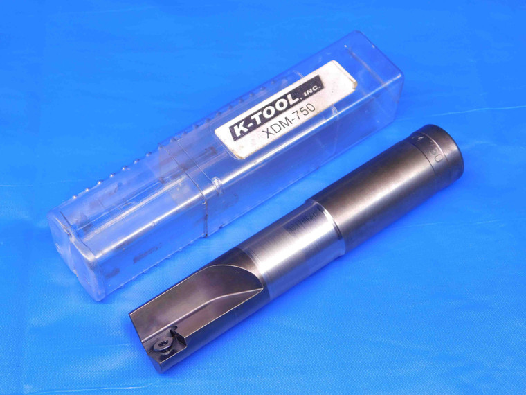 K TOOL 3/4 DIA. SQUARE SHOULDER INDEXABLE END MILL XDM-750 SINGLE FL .75 CNC - BR6751BM4