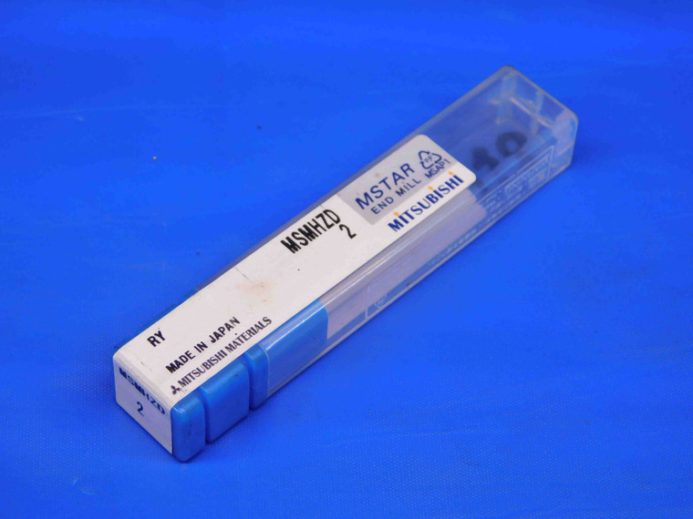 NEW MITSUBISHI 2mm O.D. 4mm LOC MS HSS END MILL 6mm SHANK 3 FLUTE MSMHZDD0200 - BR6755BM4