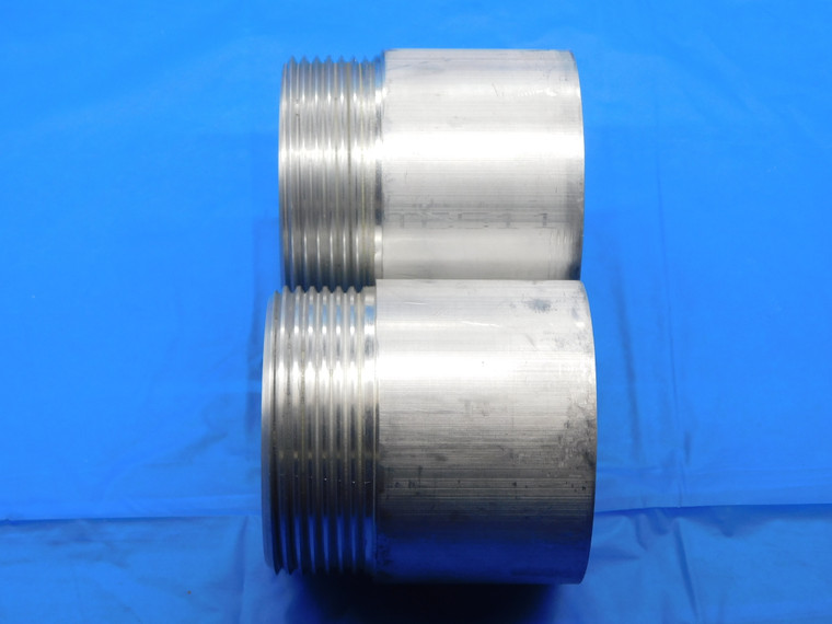 SHOP MADE 2 3/4 8 CLASS 3 ALUMINUM THREAD PLUG GAGE 2.75 2.750 GO AND NO GO - DW30793BL4