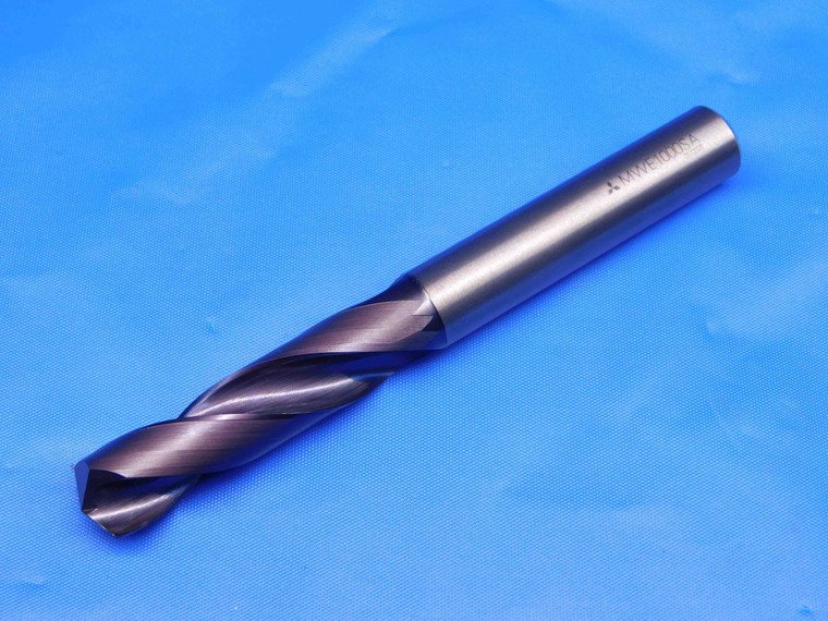 MITSUBISHI 10mm TiCN CARBIDE TWIST DRILL BIT MWE1000SA 44.80mm LOC 90.80mm OAL - BR6802BC4