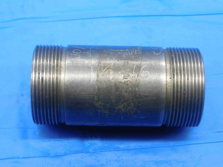 SHOP MADE 1 1/2 16 THREAD PLUG GAGE 1.5 1 1/2"-16 GO AND NO GO INSPECTION CHECK - DW31043BK4