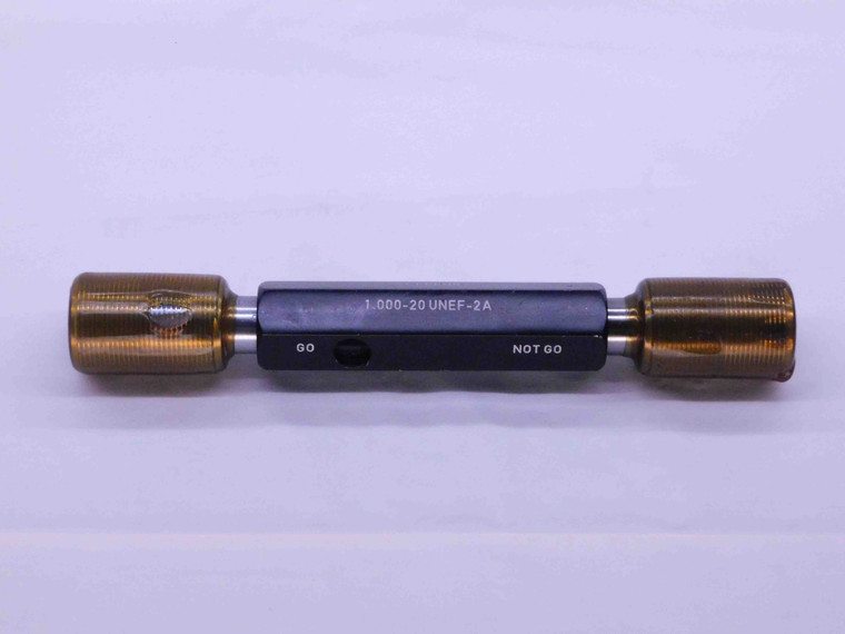 1" 20 UNEF 2A SET THREAD PLUG GAGE 1.0 1.00 GO NO GO P.D.'S = .9661 & .9616 - DW5075RDRL