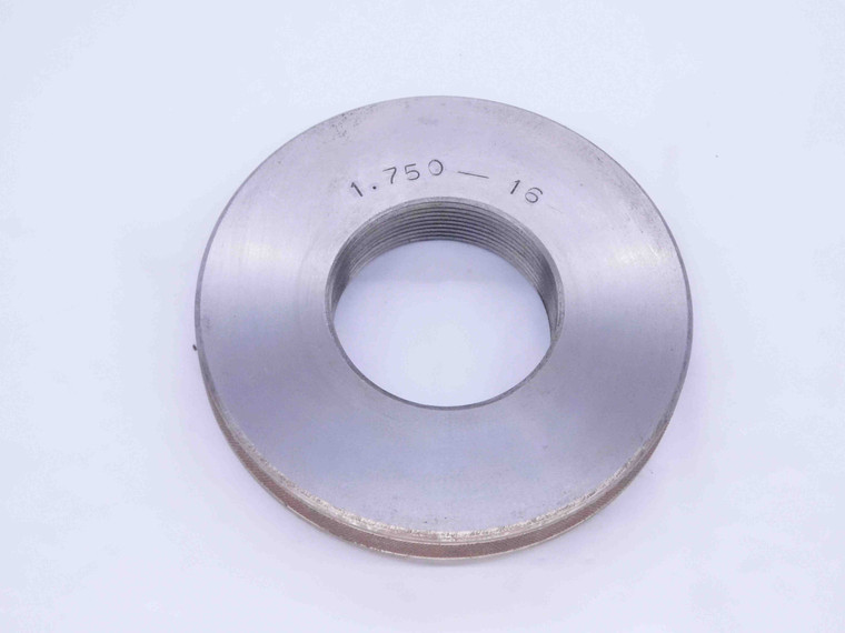 SHOP MADE 1 3/4 16 SOLID THREAD RING GAGE 1.75 1.750 1.7500 INSPECTION CHECK - DW31105BT4