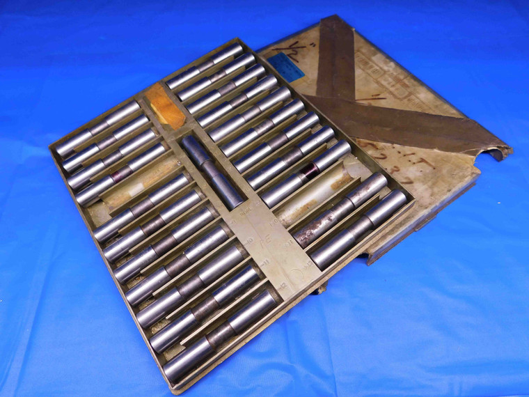 DELTRONIC TENTH PLUG GAUGE SET 1/2 .4988 - .5012 IN .0001 .50 MISSING TWO GAUGES - BR7001BK4
