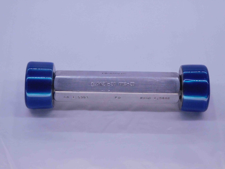 1 9/16 28 UNS 2B THREAD PLUG GAGE 1.5625 GO NO GO P.D.'S = 1.5393 & 1.5448 CHECK - DW31322BY4