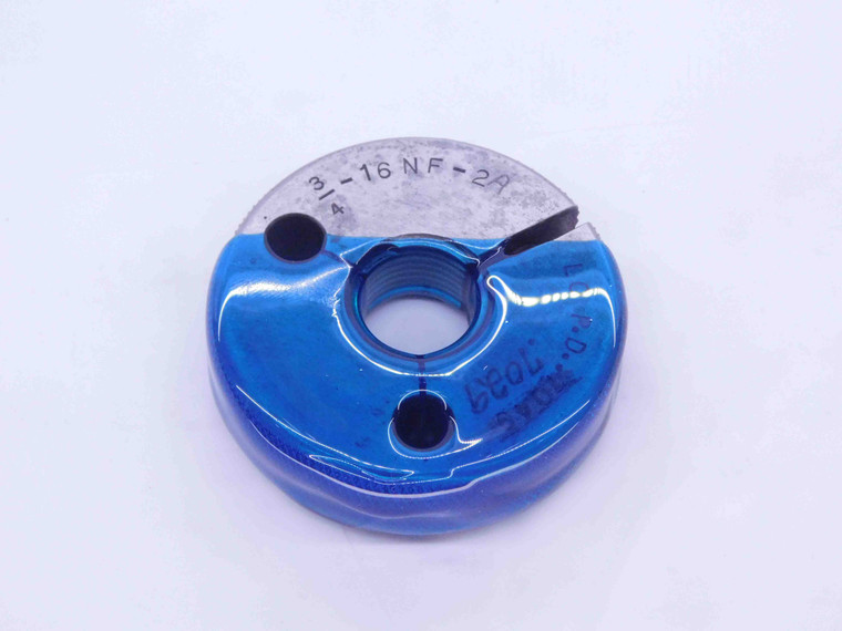 3/4 16 NF 2A THREAD RING GAGE .75 .750 .7500 NO GO ONLY P.D. = .7029 UNF-2A - DW31402LVR