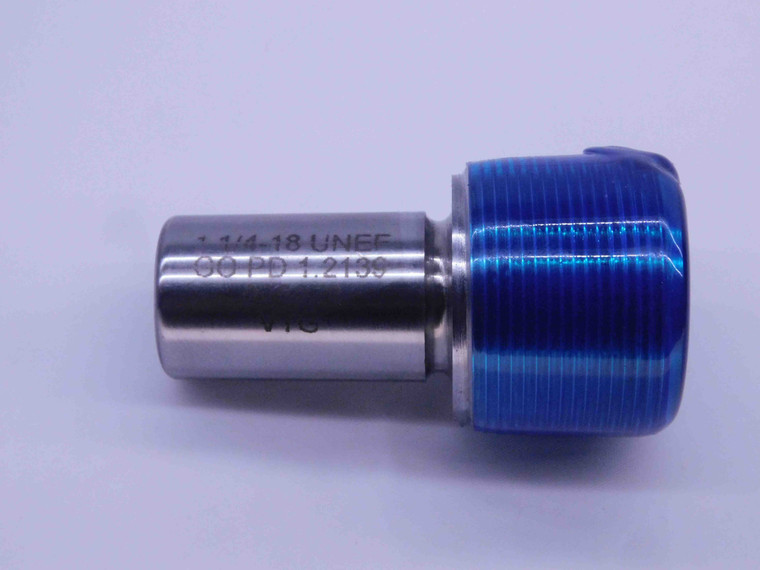 1 1/4 18 UNEF VERMONT THREAD PLUG GAGE 1.25 1.250 GO ONLY P.D. = 1.2139 2B OR 3B - DW31485BY4