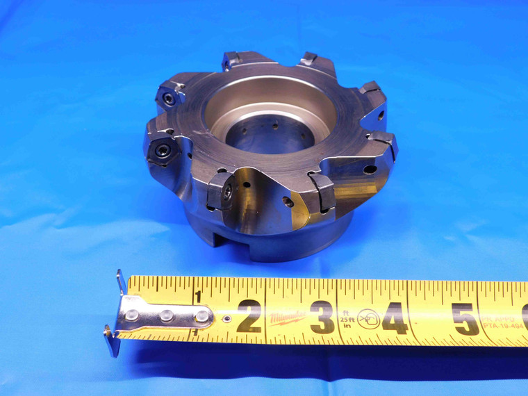 TUNGALOY 4" O.D. COOLANT FACE MILL TEN09R400U0150A08 1 1/2 PILOT 8 POCKETS 4.0 - BR7258BM4