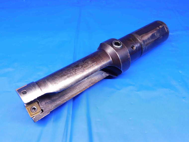 1.58 O.D. 9" OAL COOLANT THRU INDEXABLE INSERT DRILL 1 1/2 SHANK 2 FLUTE CNC - BR7317CB4