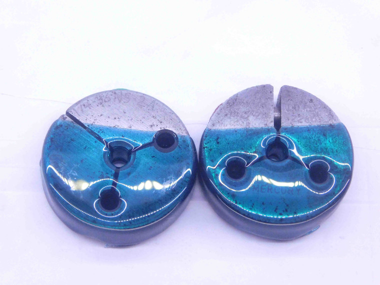 1/4 36 UNS 2A THREAD RING GAGES .25 .250 .2500 GO NO GO P.D.'S = .2311 & .2280 - DW31683CC4