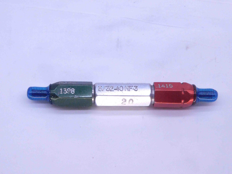 5/32 40 NF 3 THREAD PLUG GAGE .1562 GO NO GO P.D.'S = .1398 & .1415 UNF-3 CHECK - DW31721CC4