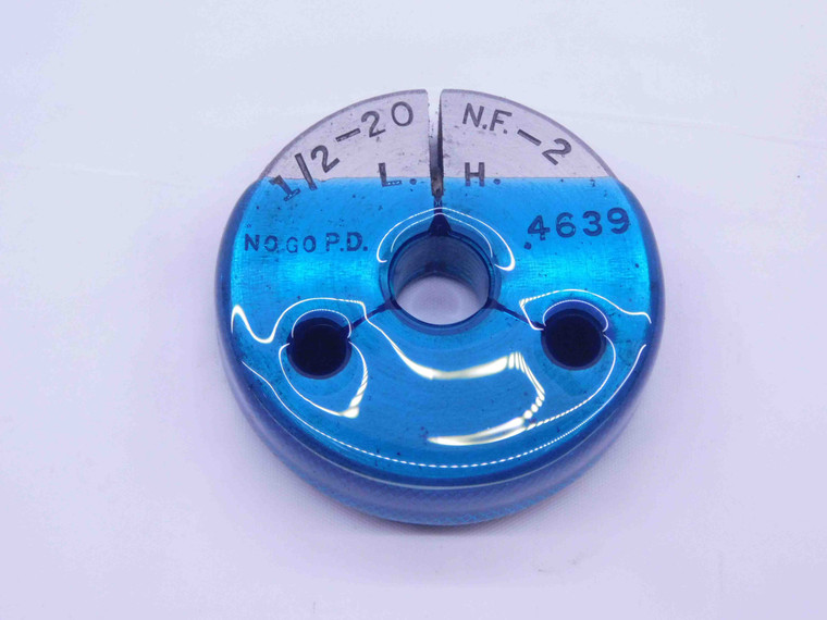 1/2 20 NF 2 LEFT HAND THREAD RING GAGE .5 .50 NO GO ONLY P.D. = .4639 UNF-2 L.H. - DW31772CC4