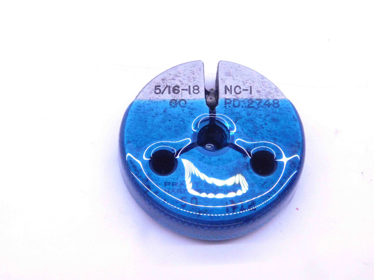 5/16 18 NC 1 THREAD RING GAGE .3125 GO ONLY P.D. = .2748 UNC-1 3A INSPECTION - DW31783CB4