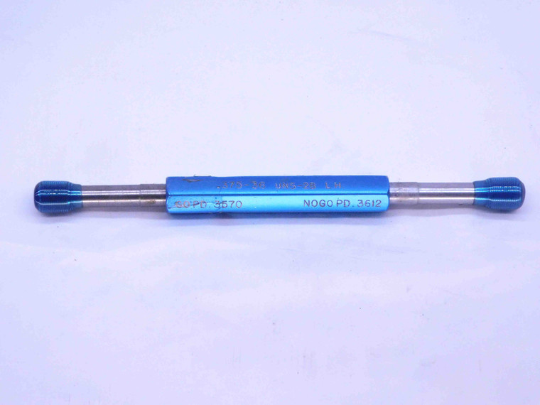 3/8 36 UNS 2B LEFT HAND EXTRA LONG THREAD PLUG GAGE .375 GO NO GO = .3570 .3612 - DW31802CA4