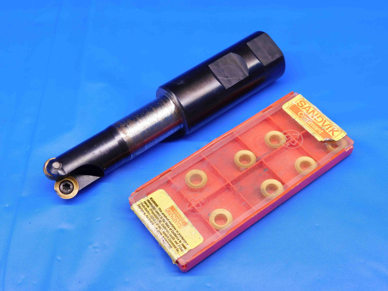SANDVIK 3/4 O.D. FACE MILL RA300-019M25-10L 1" SHANK 2 POCKETS RCKT 09 T3 00-PM - BR7624CE4
