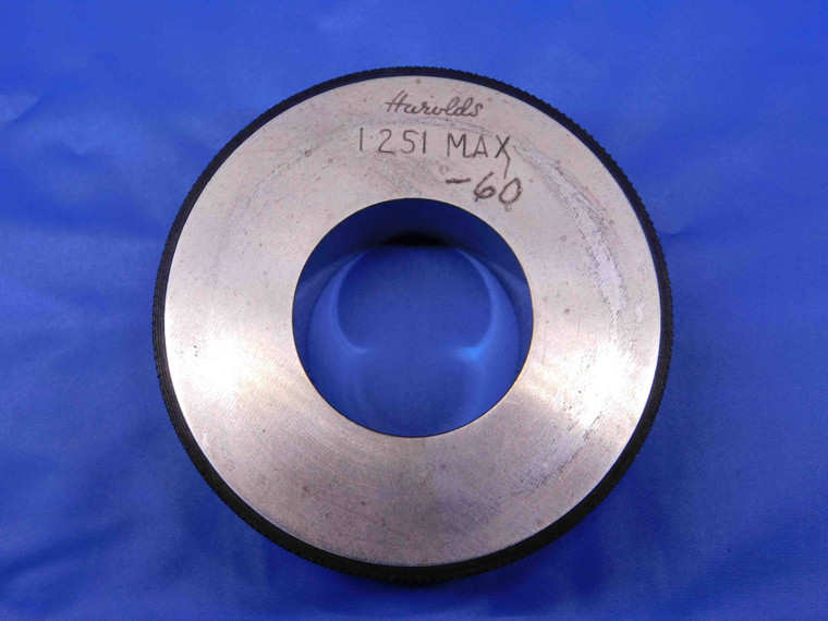1.2510 MASTER PLAIN BORE RING GAGE 1.2500 +.0010 OVERSIZE 1 1/4 31.775 mm 1.251 - BR7763BR4