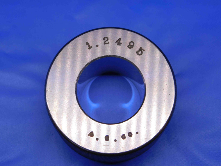 1.2495 MASTER PLAIN BORE RING GAGE 1.2500 -.0005 UNDERSIZE 1 1/4 31.737 mm CHECK - BR7766BR4