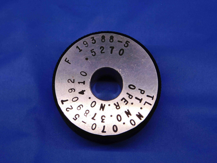 .5270 MASTER PLAIN BORE RING GAGE .5313 -.0043 UNDERSIZE 17/32 13.386 mm .527 - BR7849BR4