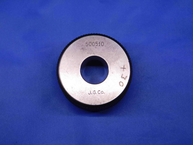 .50051 MASTER PLAIN BORE RING GAGE .5000 +.0005 OVERSIZE 1/2 12.713 mm CHECK - BR7881BR4
