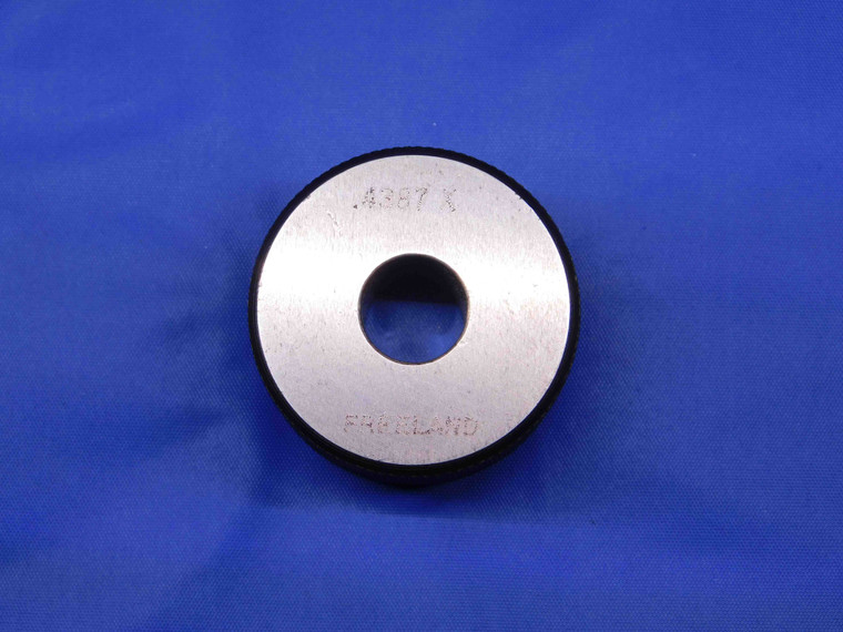 .4387 CLASS X MASTER PLAIN BORE RING GAGE .4375 +.0012 OVERSIZE 7/16 11 mm CHECK - BR7900BR4