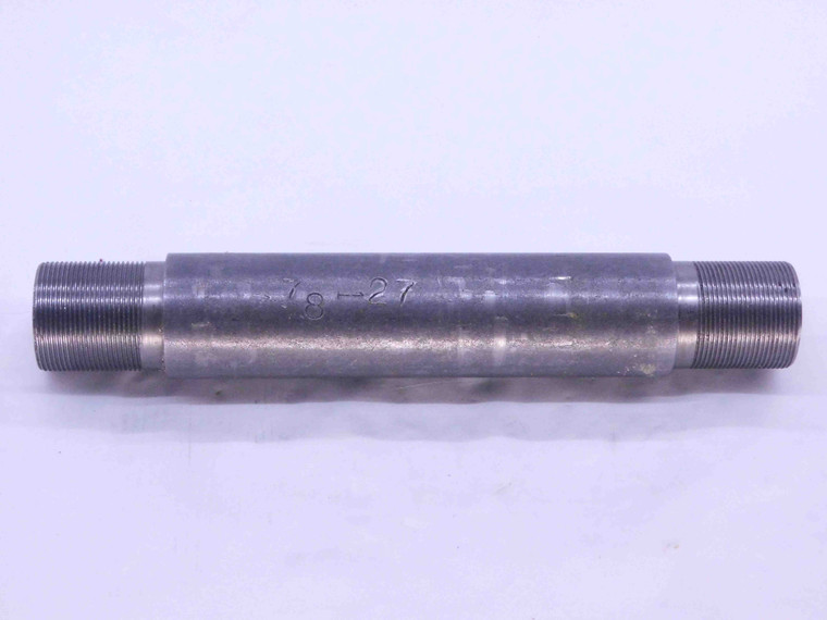 SHOP MADE 7/8 27 THREAD PLUG GAGE .875 .8750 7/8"-27 GO AND NO GO INSPECTION - DW31914CB4