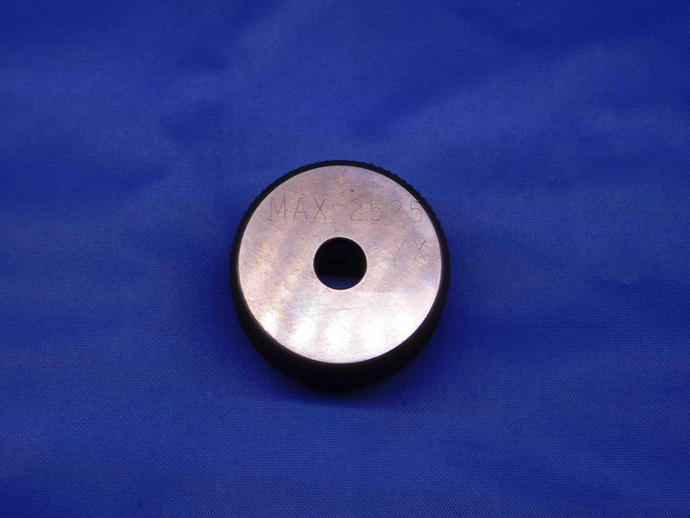 .2525 CLASS XX MASTER PLAIN BORE RING GAGE .2500 +.0025 OVERSIZE 1/4 6.414 mm - BR7946BR4
