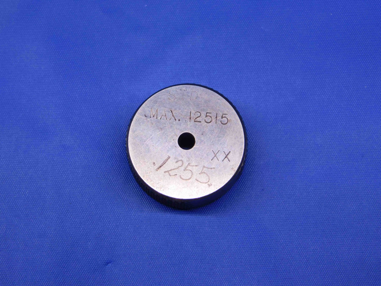 .1255 CLASS XX MASTER PLAIN BORE RING GAGE .1250 +.0005 OVERSIZE 1/8 3 mm CHECK - BR8008BR4