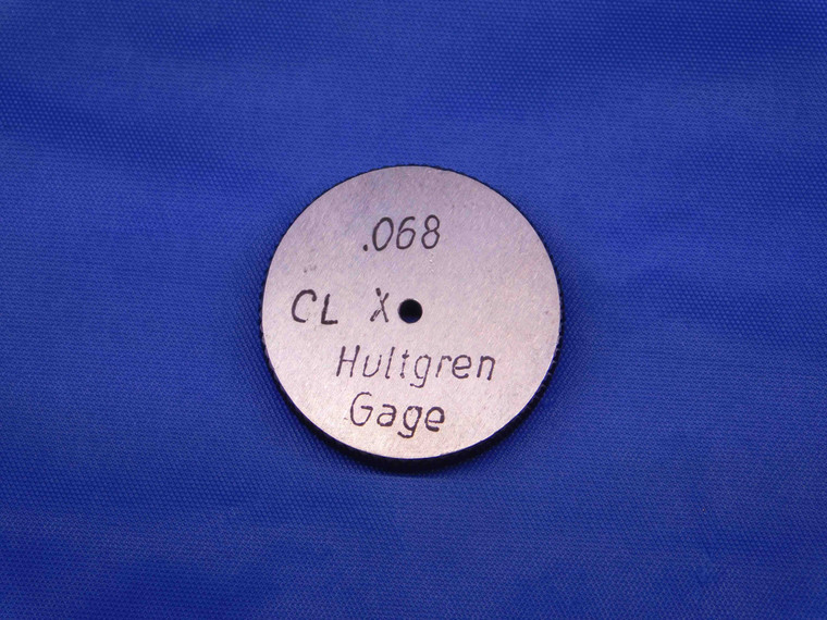 .0680 CL X MASTER PLAIN BORE RING GAGE .0625 +.0055 OVERSIZE 1/16 1.727 mm .068 - BR8037BR4