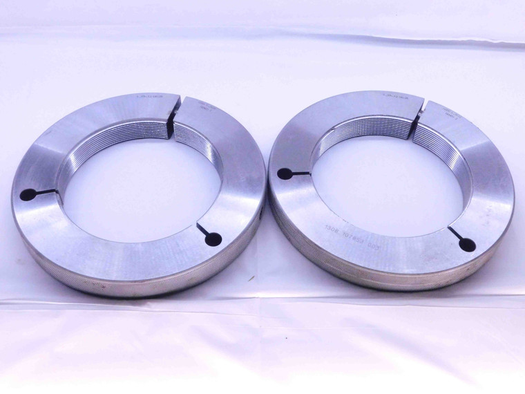 5 3/8 12 UN 2A THREAD RING GAGES 5.375 5.3750 GO NO GO P.D.'S = 5.3189 & 5.3122 - DW31940CB4