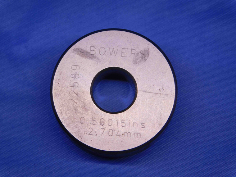 .50015 MASTER PLAIN BORE RING GAGE .5000 +.0001 OVERSIZE 1/2 12.704 mm CHECK - BR8080BR4