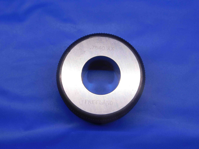 .7540 CLASS XX MASTER PLAIN BORE RING GAGE .7500 +.0040 OVERSIZE 3/4 19 mm .754 - BR8105BR4