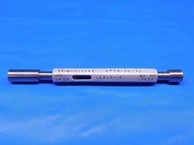 .3418 & .3518 CLASS Z PIN PLUG GAGE GO NO GO .3438 -.0020 UNDERSIZE 11/32 9 mm - BR8135BR4