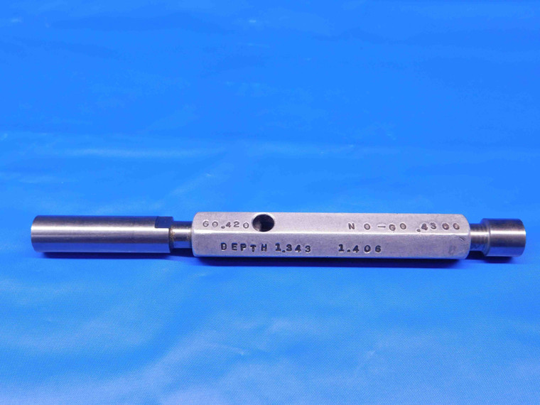 .4200 & .4300 PIN PLUG GAGE GO NO GO .4219 -.0019 27/64 11 mm .420 .430 CHECK - BR8141BR4