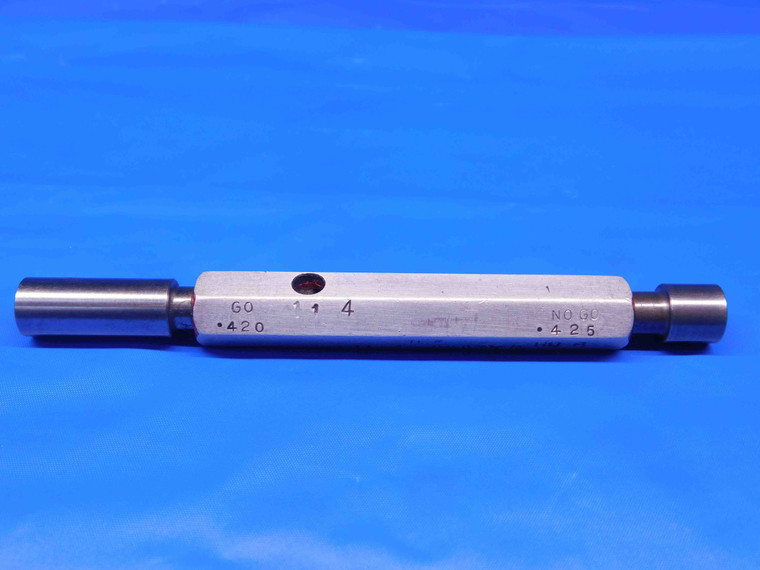 .4200 & .4250 PIN PLUG GAGE GO NO GO .4219 -.0019 27/64 10.795 mm .420 .425 - BR8144BR4