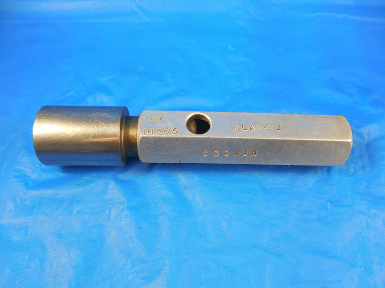 1.1865 CLASS Z SMOOTH PIN PLUG GAGE GO ONLY 1.1875 - .001 UNDERSIZE 1 3/16 TOOL